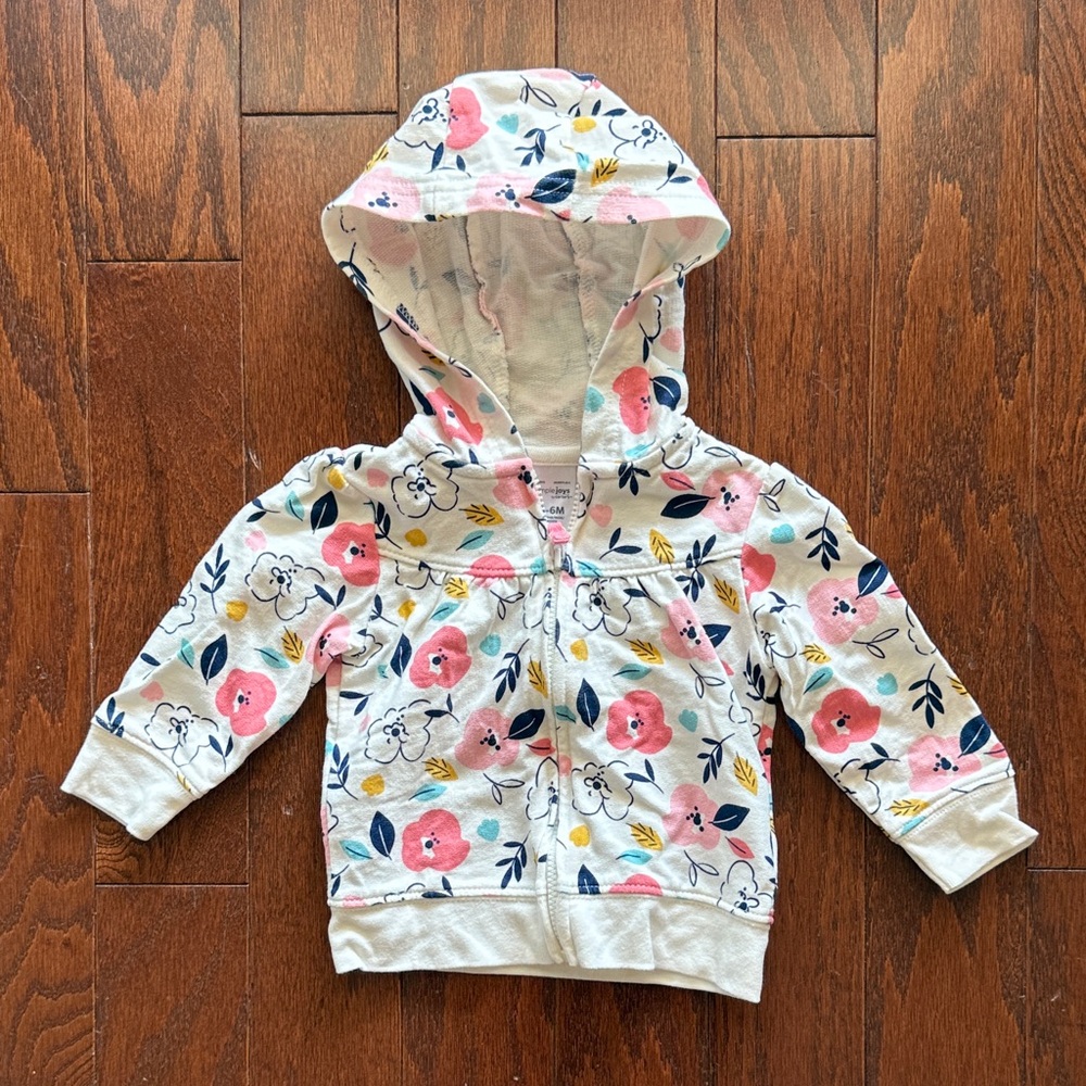 Simple Joys by Carters Floral Hoodie 3-6M